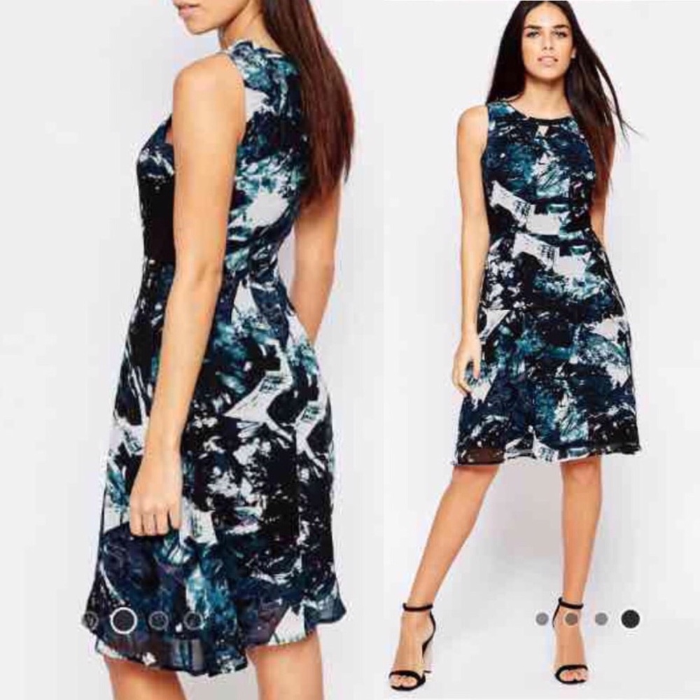 ASOS Black and Teal Dress